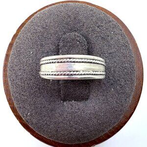 Braided Design Band Toe Ring VTG Solid Sterling Silver 925 Size 3.25 Fit